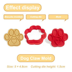 Bluey Cookie Cutter Bingo Baking Toys Anime Character Model Cute Dog Cookie Molds Cake Molds High-Quality Plastic Baking Tools
