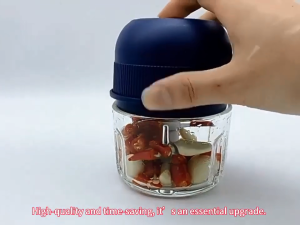 Electric Mini Garlic Chopper Portable Wireless Food Processor 260ml USB Rechargeable Veggie Mincer Grinder Kitchen Tool