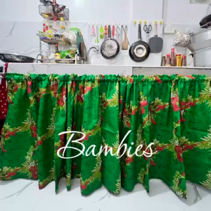 Christmas half Curtain/kitchen sink Christmas Curtain/Tela po lababo kurtina