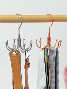 New Multi-Functional Octopus Hook 360 Degree Rotation Storage Organizer Iron Material for Bag Belt Storage Home Organization
