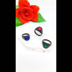 CINCIN PRIA TITANIUM BATU GARNET HITAM SUPER ELEGAN ANTI LUNTUR DAN ANTI KARAT (COD)