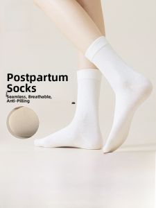 MiiOW | Womens Mid-Calf Breathable Antibacterial Socks Cotton Polyester Spandex Blend Comfortable Anti-Odor Footwear For Autumn