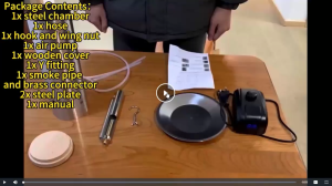 【การจัดส่งท้องถิ่น】กล่องสำหรับสูบบุหรี่เครื่องกำเนิดควันสำหรับเย็นและอุ่น/ร้อน/ควันจากบาร์บีคิวแผ่นไม้สำหรับเตาย่างก๊าซ/บ้านสูบบุหรี่