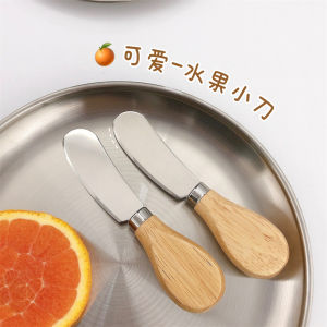 (Picnic Fruit Cutting) Mini Cake Knife Stainless Steel Western Sauce Cheese Knife Ins Cheese Butter Bread Slicer