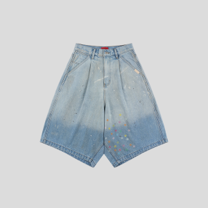 GOOD BAI | Quần Short Jeans Đã Rửa Five-Star