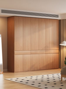 Modern Minimalist Solid Wood Wardrobe