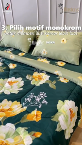 Live Flash Sale - Sprei Illusions Queen B2 160x200 Tinggi 20cm Bantal 2 Guling 2 - Motif Abstrak / Bunga / Geometri / Minimalis