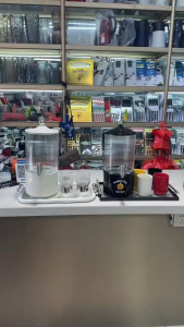 Glass Cold Water Kettle Living Room Household High Temperature Resistant Cold Water Kettle Beverage Bucket with Faucet Fruit Tea Bucket Water Cup Set