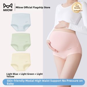 MiiOW | Antibacterial Cotton Waist-support Invisible Pregnancy Underwear