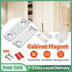 Cabinet Magnet Super Strong Magnet Door Catch Latch For Magnet Door Stops Hidden Door Closer With Screw For Closet Cupboard Furniture Hardware ﻿ Atraksi magnetik tidak kelihatan隐形磁吸