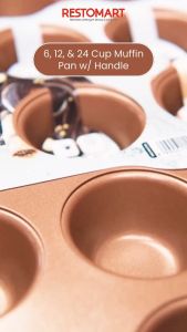 Loyang Muffin / 6 Cup Muffin Pan with Handle MAXIM Carbon Steel (1221253)(F0)