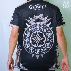 AXGG \"Genshin Impact - Harbingers\" Gaming T-Shirt: Perfect Merch for Gamers & Anime Lovers