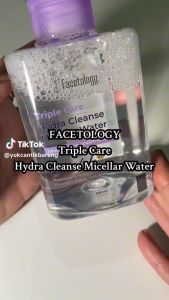 Facetology Micellar Water 300 ML - Triple Care Hydra Cleanse Micellar Water - Acne Calm Micellar Water