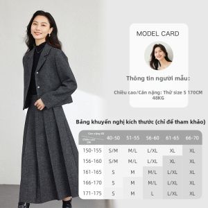 Vimly | Bộ Đồ Vest Len Cao Cấp Cho Phụ Nữ Mùa Thu