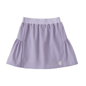 Cicochild Summer New Pure Color Tennis Sport Skirt for Girls A-Line Mini Skirt Child Protection against Light Middle And Big Children