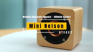 Mini Nelson Wooden Bluetooth Speaker - 400mAh Battery Mini Speaker Bluetooth Mini Speaker Portable Speaker Speaker Bass Speaker USB Speaker Speaker Bluetooth Speaker Bluetooth Bass