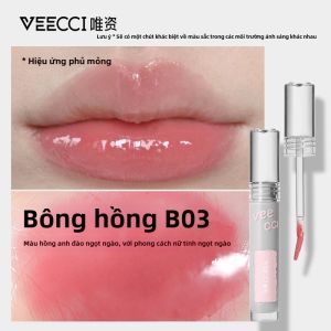Son Môi Veecci Mirror Lip Glaze Dưỡng Ẩm Lâu Trôi Tự Nhiên Cho Học Sinh Nữ Son Bóng Dạng Lỏng Màu Môi