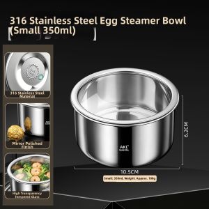 AKL | 316L Stainless Steel Heat-resistant Infant Steam Bowl