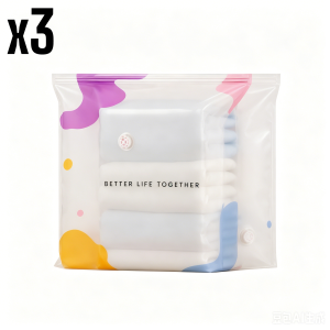 3/5PCS Vacuum Compression Bags No Pump Needed Moistureproof Durable Large Capacity 3D Upright Storage Bag for ClothesBedding