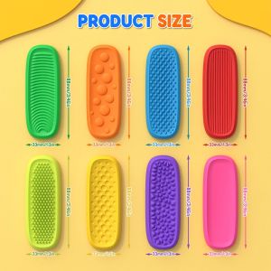 Silicone Sensory Strip Fidget Toys Kids Autism Decompression Calming Fidgeting Toy Adults Stress Desk Anxiety Relief Sensory Toy