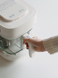 Olayks 2L Glass Air Fryer Rotating Basket | Auto Flip-Free Frying | Multifunction | 900W Healthy Frying 迷你空气炸锅玻璃 全自动滚筒炸篮
