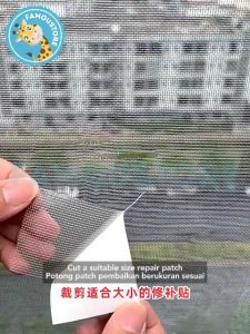 Famoustore 2M Window Screen Repair Tape Patch Self Adhesive Tape Door Waterproof Strong Tape Fiberglass Repair Kit 防蚊网  修補貼