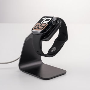 Metal Wireless Charger Stand for Apple Watch iWatch9 Smart Watch Charging Bracket S9 Se2 Ultra Fast Charge Desktop Holder