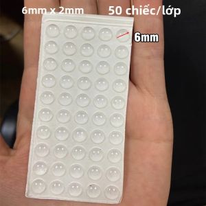 1 Tấm Tấm Chống Va Đập Cửa Bằng Silicon Tự Dính Tấm Đệm Bảo Vệ Tường Đồ Nội Thất & Tủ Lạnh Chống Va Đập Cho Tủ