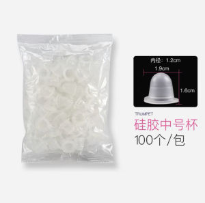 Disposable Silicone Plastic Ring Cup Color Pigment Holder Storage Box Eyebrow Tattooing Makeup Tool Ring Cup Color Holder