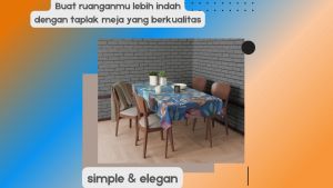 Taplak meja makan Alas meja ruang tamu persegi panjang Katun motif