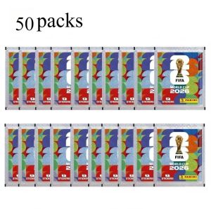 Panini | 2026 50 Packs Genuine Panini Official FIFA World Cup Soccer Card Sticker Pack&Limited Edition Collection Soccer Memorabilia Set