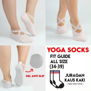 Kaos Kaki Yoga Balet Anti Slip Pendek Mata Kaki Wanita Socks