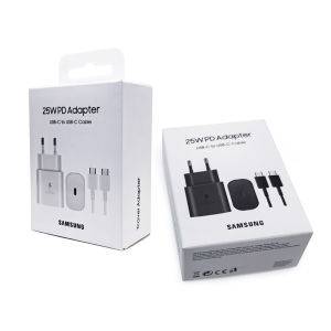 Samsung | For Samsung 25W Super Fast Charger Galaxy S24FE S24Ultra S23 S22 FLip Fold 2 3 4 5 6 A06 A16 A15 A35 A55 Adapter Quick Charging