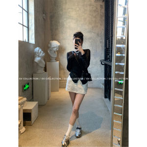 GV Big Brother Lightweight Soft Cross Knitted Waist-Cinching Sun Protection T-Top Design Sensation Small Audience Womens