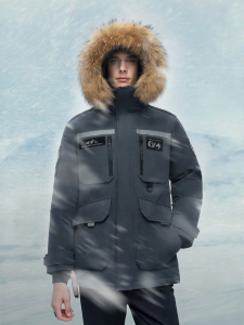 BOSIDENG | Warm Down Jacket with Big Fur Collar
