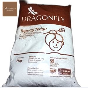 TEPUNG GANDUM TERIGU 1 KG DRAGONFLY untuk aneka gorengan dan kue