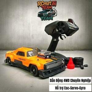 [New 2026]Xe điều khiển Drift Dodge Challenger Muscle 1/16 +50km có Gyro Servo Vỏ Cứng Chịu Lực