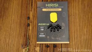 Bộ Chì Câu Cá Hirisi Tungsten Móc Câu Trọng Lượng Câu Cá Chép 1 Bộ Kích Thước 4mm/6mm/8mm AG301 Phụ Kiện Câu Cá
