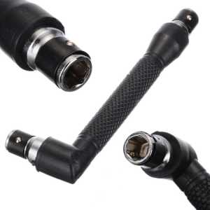 Hex Socket Wrench Head Torx Dual Ratchet Spanner L Shaped Dual 1/4 6.35 mm Kunci Pas Dual Head Socket Wrench 1/4 Inch 6.35 mm L Shaped