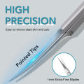 Stainless Steel Cuticle Scissors Dead Skin Remover For Nails Art Clippers Russian Nail Scissors Manicure Curved Tip Scissor. 