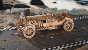 Đồ chơi lắp ráp gỗ 3D Mô hình Xe Ô tô Army Jeep Laser MC701