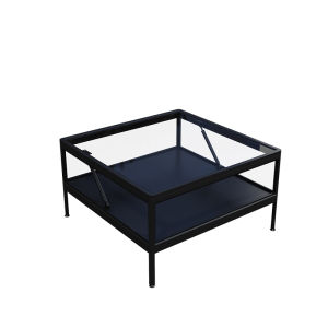 Modern Simplicity Tempered Glass Coffee Table Model Millennium Falcon Suitable for Lego Figurine Block Toy Storage Display Cabinet