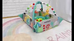 Thảm nằm chơi thảm vận động cho bé MENGAO Activity Gym & Ball Pit 5in1 (chứng nhận Châu Âu) có nhạc kèm theo