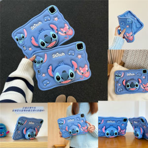 สำหรับ Apple iPad Pro อากาศ11 M2 M4 9th 8th 7th 10.9 "10.2" 5th แอร์โปร5th 4th 9.7 "10.9" 10.5 "11.0" 2021 2020ขนาดเล็ก2022เด็กแท็บเล็ตซิลิโคนหดตัวน่ารักตะเข็บฝาครอบเคสแบบมีสายรัด