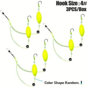 3PCS Reverse Off Bottom Double Hook Line Set Reverse Fishing Hook Subline Teaser Fishing European Carp Inverted Rig