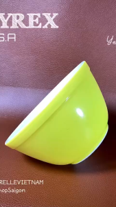 [Hiếm] PYREX USA - Yelow - 01 Thố Thuỷ Tinh Thượng Hạng Chịu Sốc Nhiệt Đút Lò Được 14.5cm