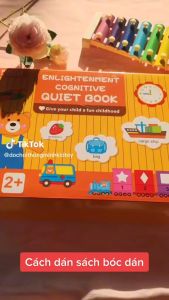 Đồ chơi trẻ em thông minh Freeship Học Liệu Montessori Bóc Dán 17 Chủ Đề Đồ Chơi Giáo Dục Sớm Cho Bé Tái Sử Dụng Nhiều Lần - Sách Bóc Dán 17 Chủ Đề