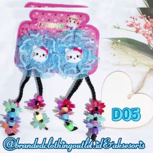(1 PASANG) JEPIT RAMBUT KEPANG ANAK / JEPITAN RAMBUT MANIK BUNGA / JEPIT RAMBUT ANAK LUCU / JEPIT RAMBUT ANAK JUNTAI / CHILDS HAIR CLIP / ARA-7830