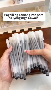 style Gel Pen black frosted full needle tube 0.5mm ballpen