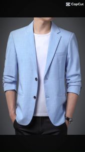 Áo vest áo blazer nam 2 cúc mẫu thời trang mới nhất chất vải Tuyshy dày dặn lên form chuẩn đẹp  - Mã T19